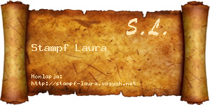 Stampf Laura névjegykártya